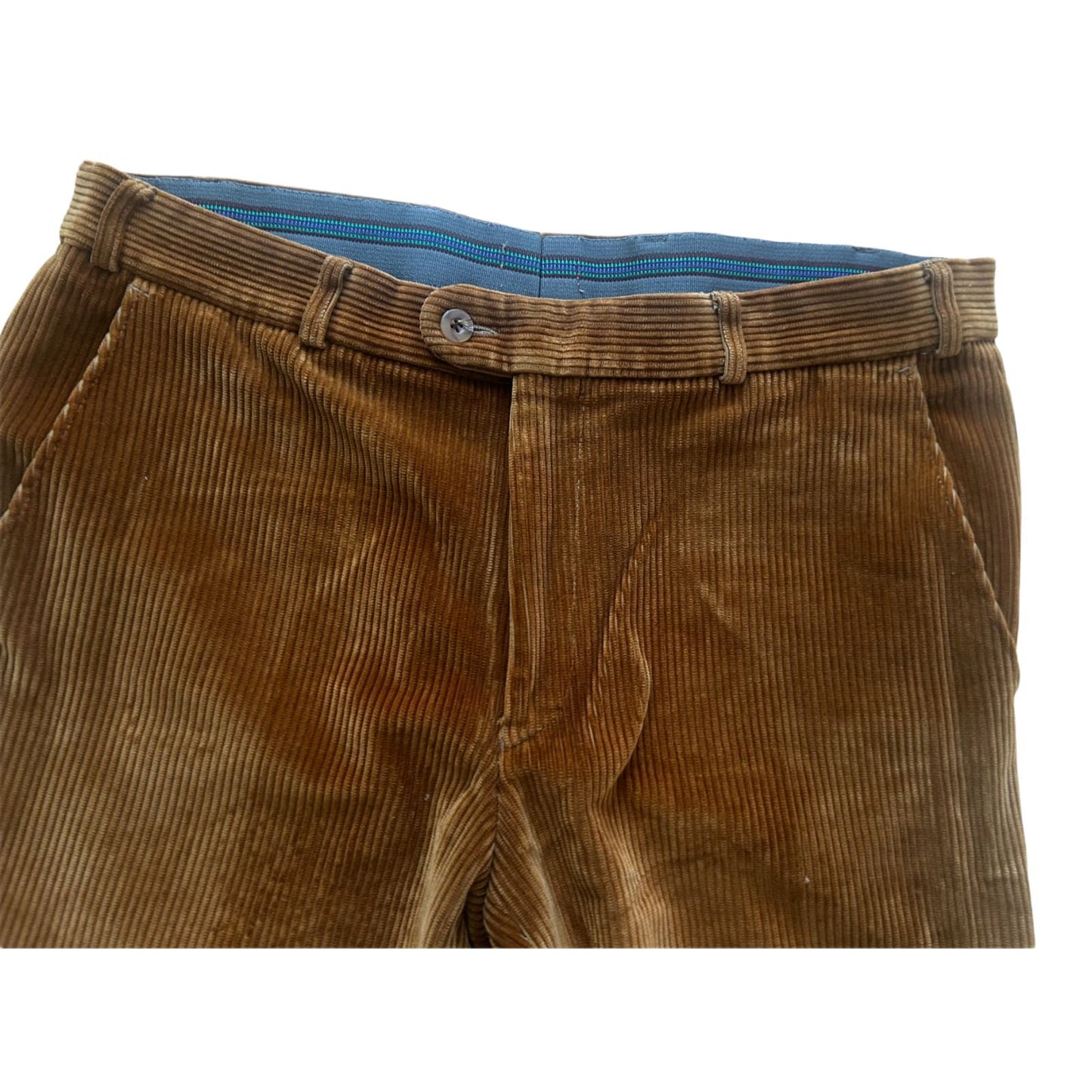 Herren Cordhose DuPont Teflon Braun Gr 25 Gerade Passform Baumwolle