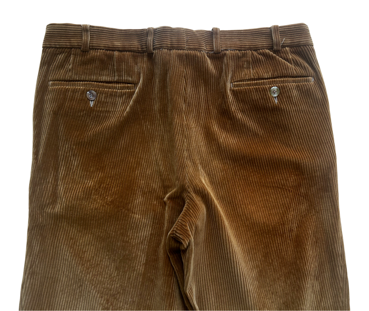 Herren Cordhose DuPont Teflon Braun Gr 25 Gerade Passform Baumwolle