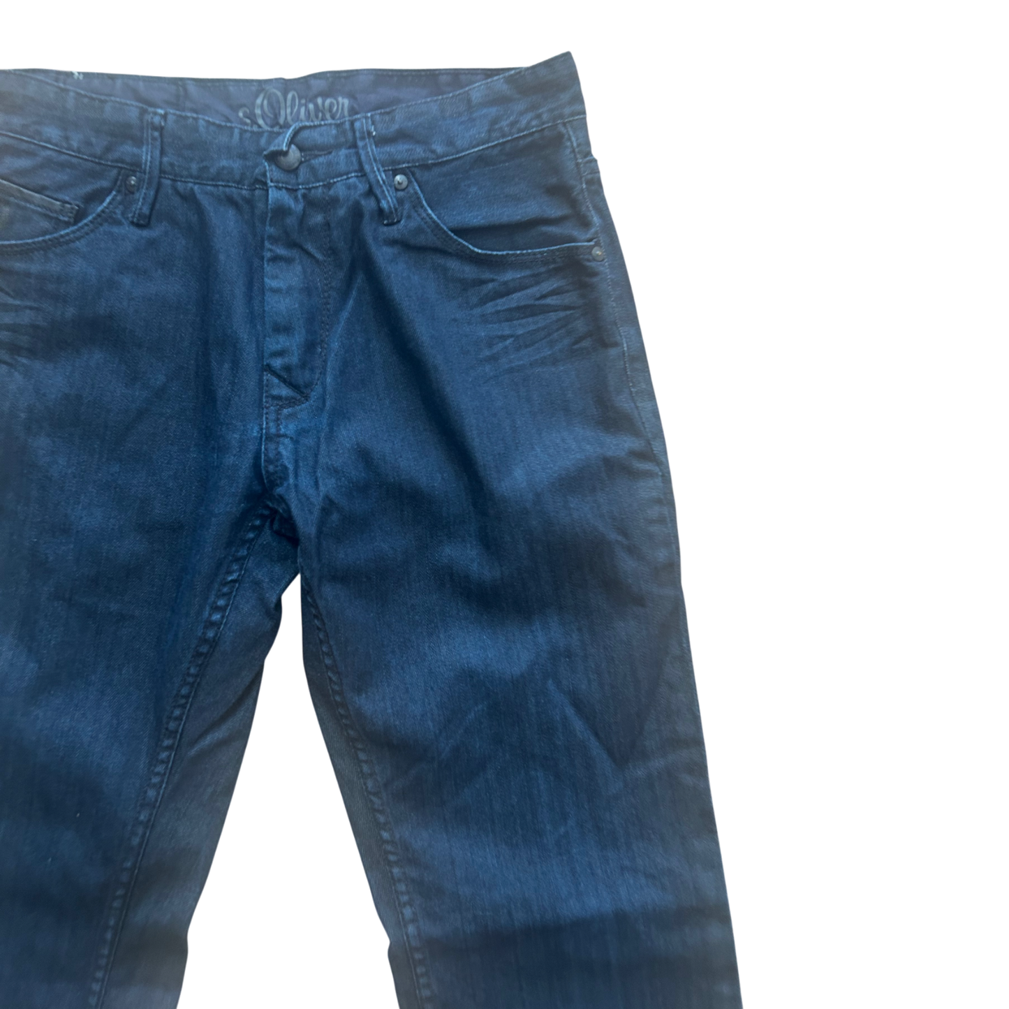 s.Oliver Herren Jeans Blau Denim Regular Fit Gr 30 32 Klassisch Alltag