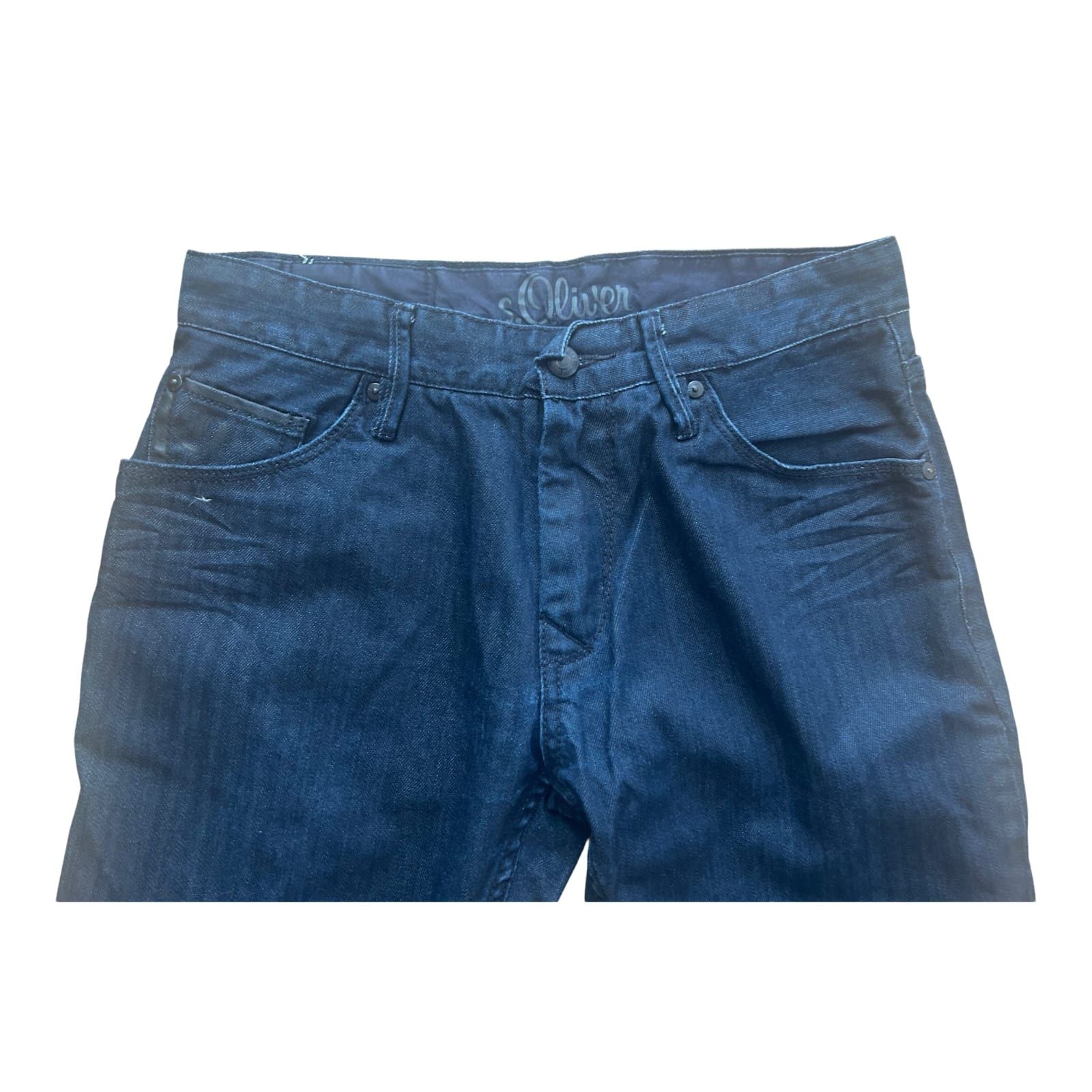 s.Oliver Herren Jeans Blau Denim Regular Fit Gr 30 32 Klassisch Alltag