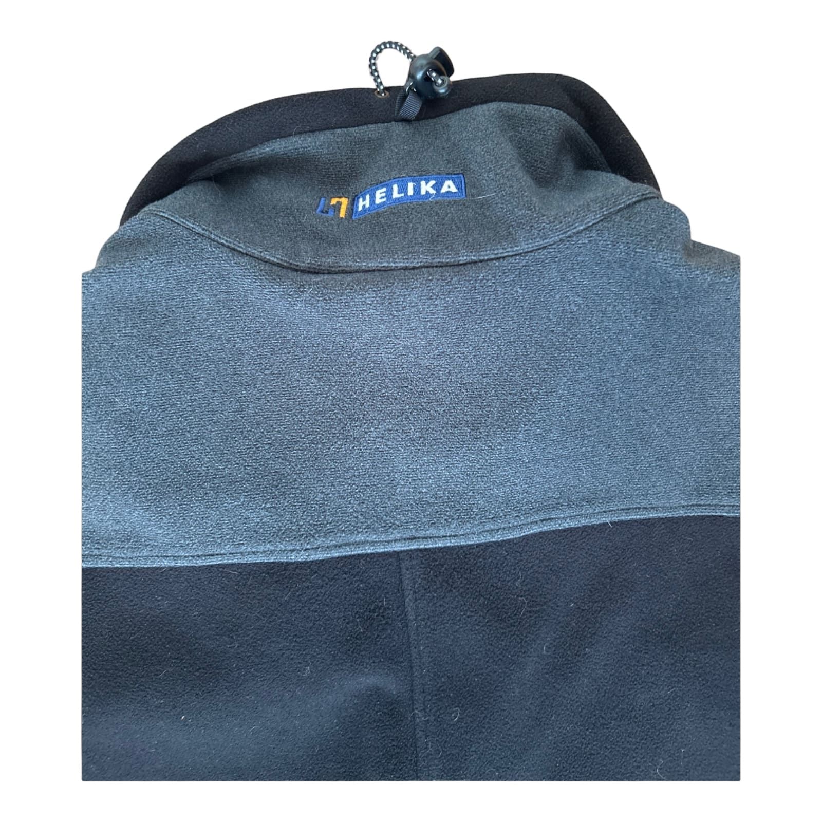 Helika Fleeceweste Schwarz Grau XXL Outdoor Utility Look Reißverschluss Polyester