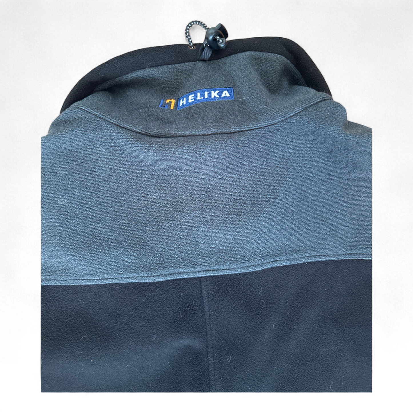 Helika Fleeceweste Schwarz Grau XXL Outdoor Utility Look Reißverschluss Polyester