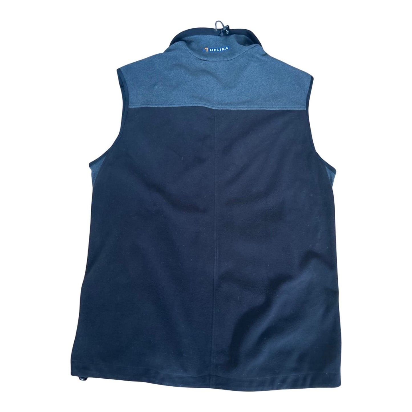 Helika Fleeceweste Schwarz Grau XXL Outdoor Utility Look Reißverschluss Polyester
