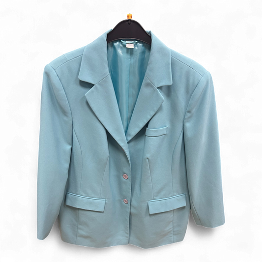 Pure Panda Blazer Taubenblau Gr 46 Klassisch Gefüttert Brust 60 Länge 74