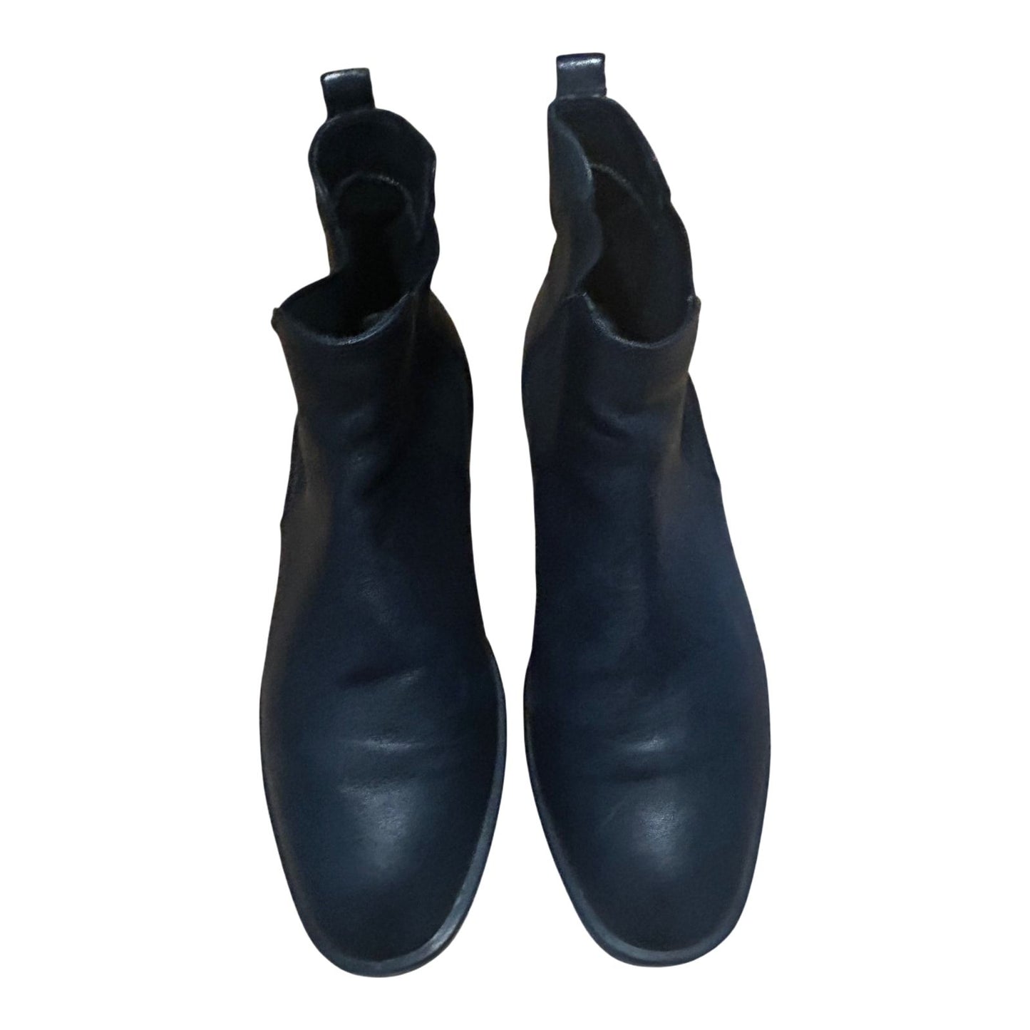Ecco Stiefeletten Damen Schuhe Gr 39 Schwarz Leder Chelsea Gummizug Portugal