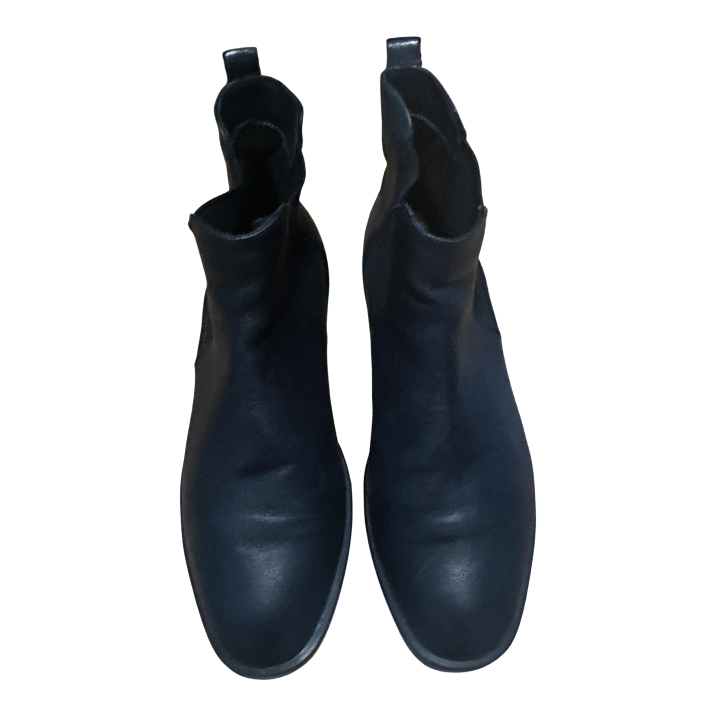 Ecco Stiefeletten Damen Schuhe Gr 39 Schwarz Leder Chelsea Gummizug Portugal