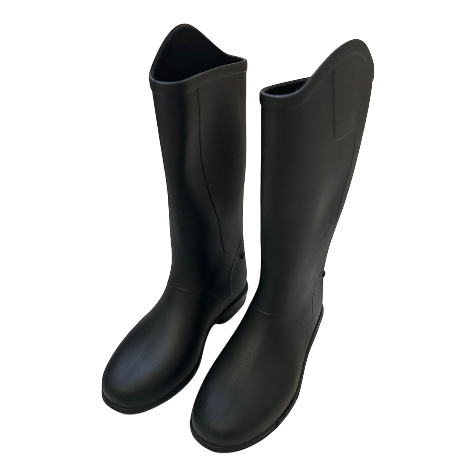 Gummistiefel Schwarz Gr 31 Kniehoch Reitstil Hochwertig Wasserdicht Unisex*