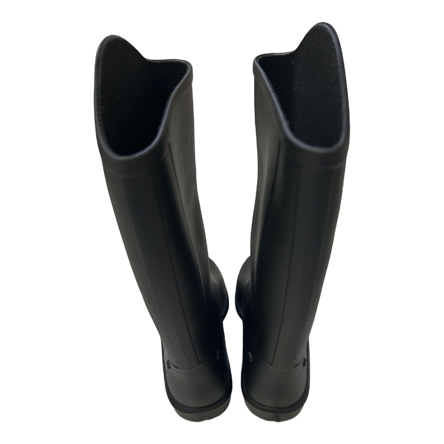 Gummistiefel Schwarz Gr 31 Kniehoch Reitstil Hochwertig Wasserdicht Unisex*