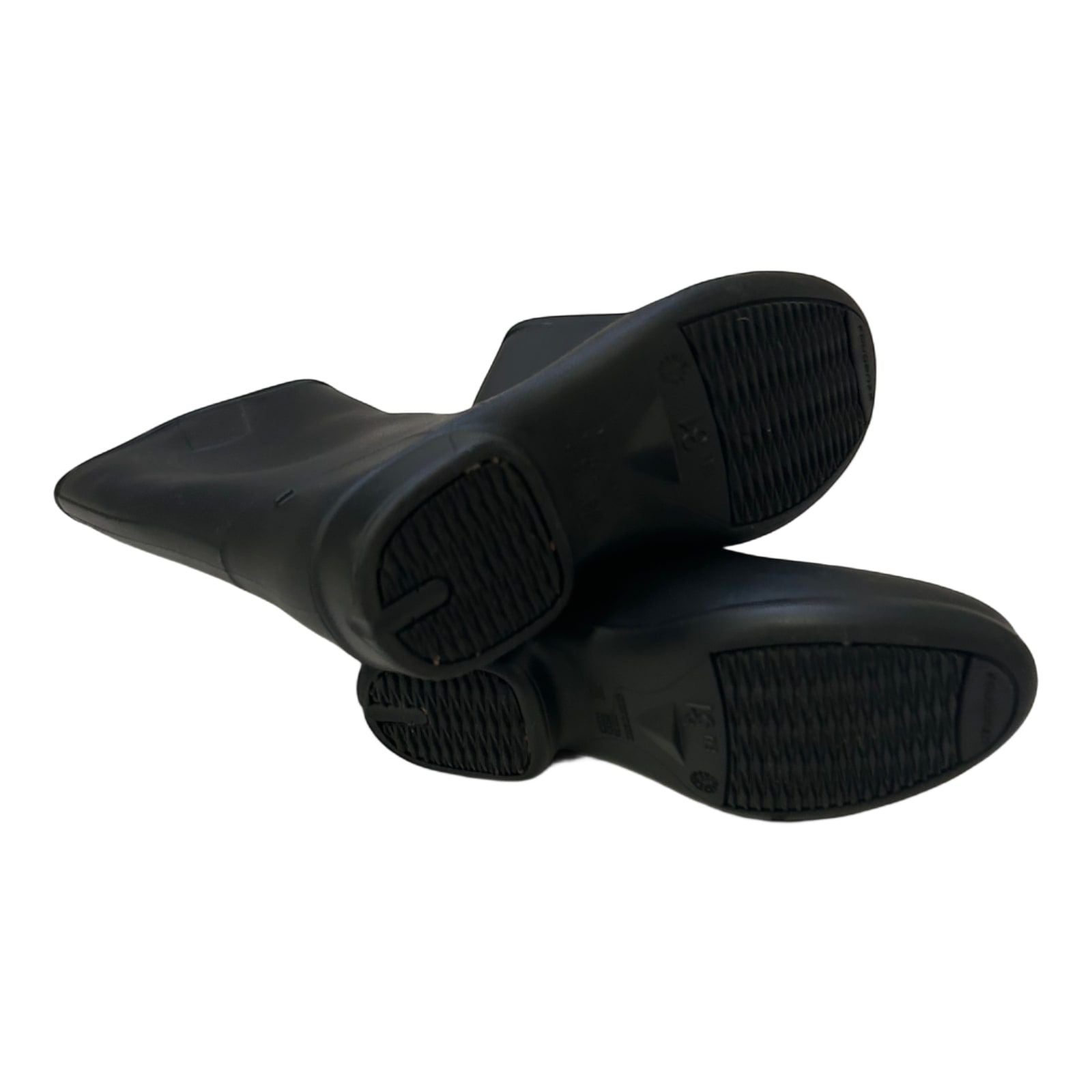 Gummistiefel Schwarz Gr 31 Kniehoch Reitstil Hochwertig Wasserdicht Unisex*