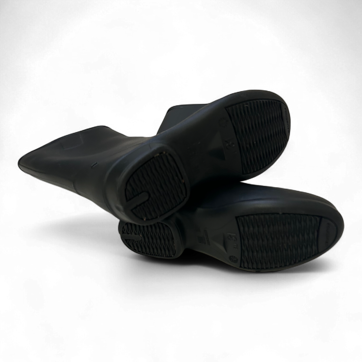 Gummistiefel Schwarz Gr 31 Kniehoch Reitstil Hochwertig Wasserdicht Unisex*