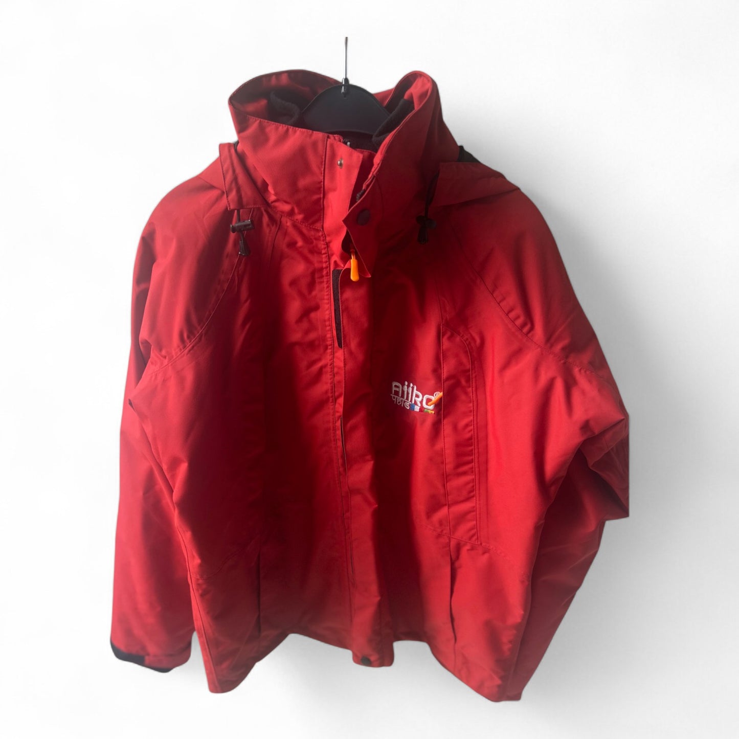 NEU AiiKo Outdoorjacke Rot 2in1 Gr M  Fleece Kapuze Nepal Unisex