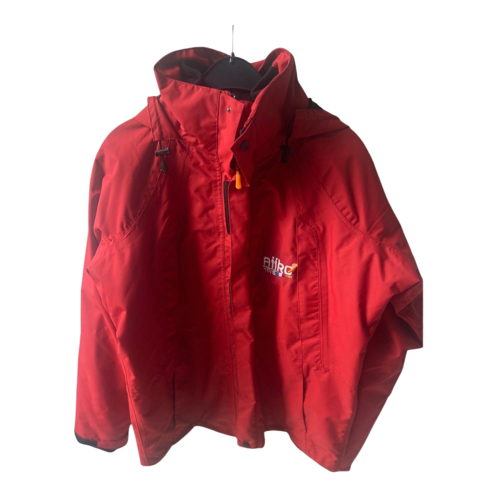 NEU AiiKo Outdoorjacke Rot 2in1 Gr M  Fleece Kapuze Nepal Unisex