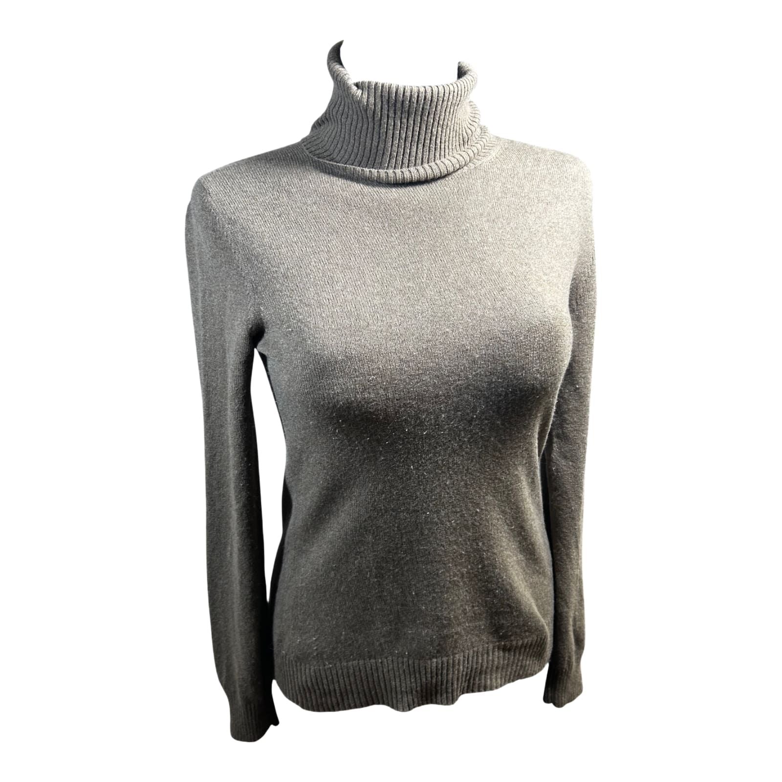 Loro Piana Rollkragenpullover Damen Beige Cashmere Strick Italien Deutsche Gr 38