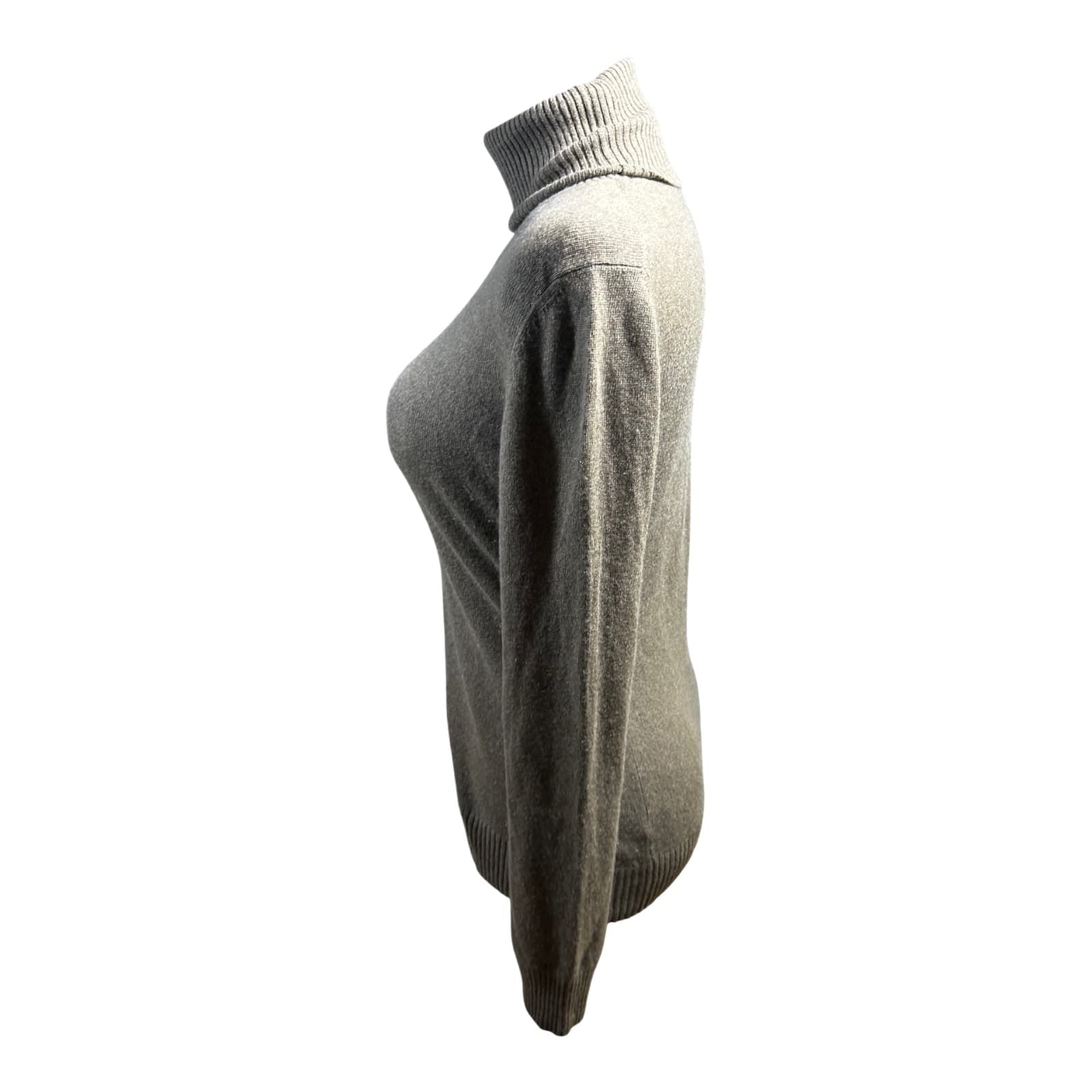 Loro Piana Rollkragenpullover Damen Beige Cashmere Strick Italien Deutsche Gr 38
