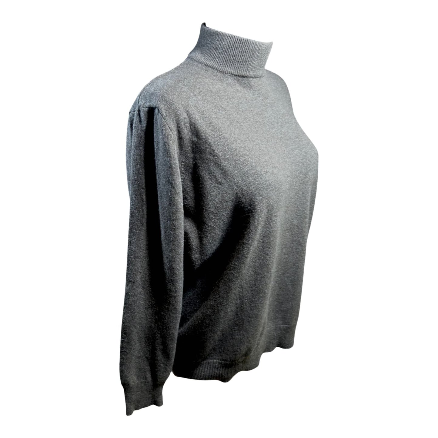 Marco Pecci Rollkragenpullover Damen Strickpullover Braun 3XL Wolle Angora Elegant