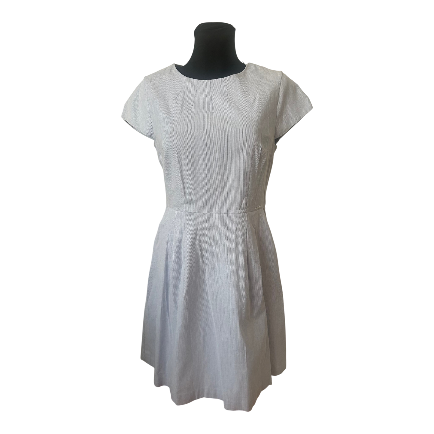 Orsay Kleid Gr. 42 Neu Etikett Blau Weiß Gestreift Baumwolle Sommer Gürtel