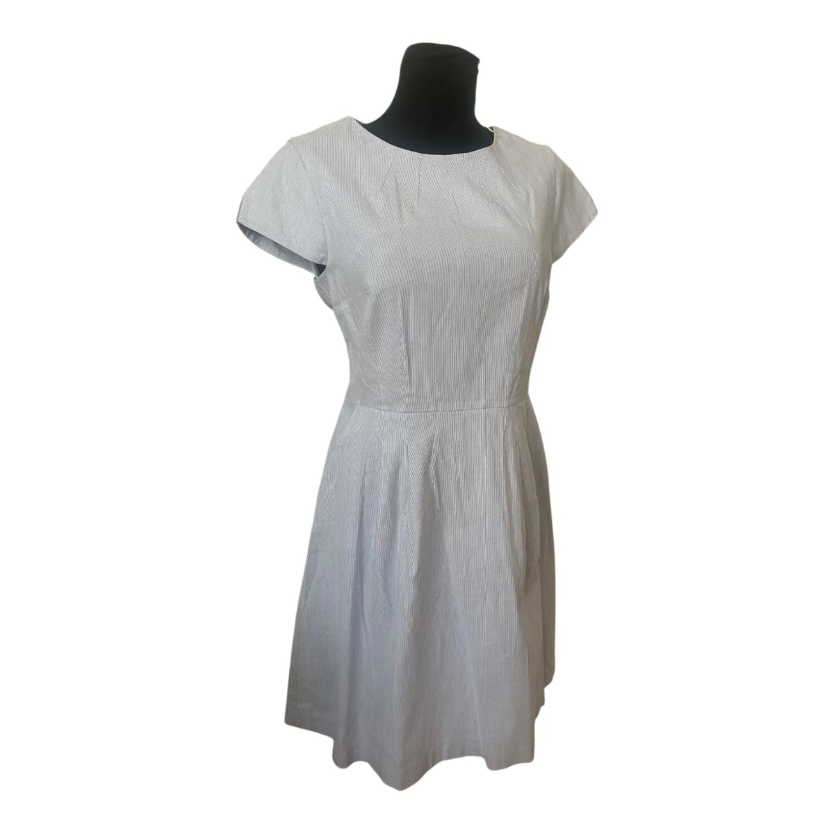 Orsay Kleid Gr. 42 Neu Etikett Blau Weiß Gestreift Baumwolle Sommer Gürtel
