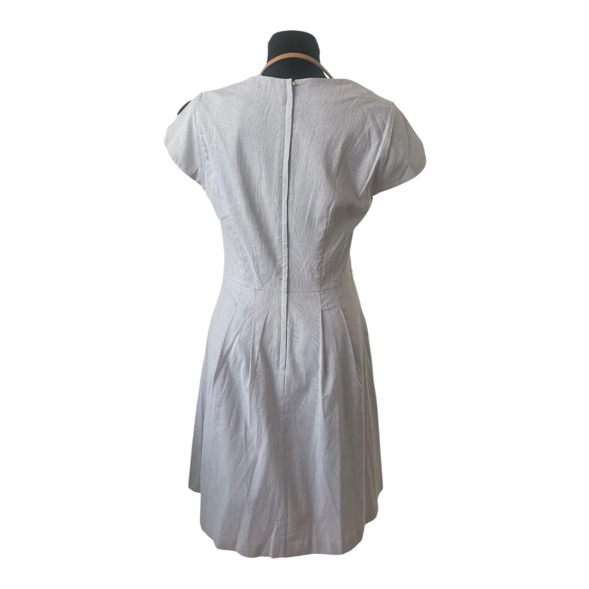 Orsay Kleid Gr. 42 Neu Etikett Blau Weiß Gestreift Baumwolle Sommer Gürtel
