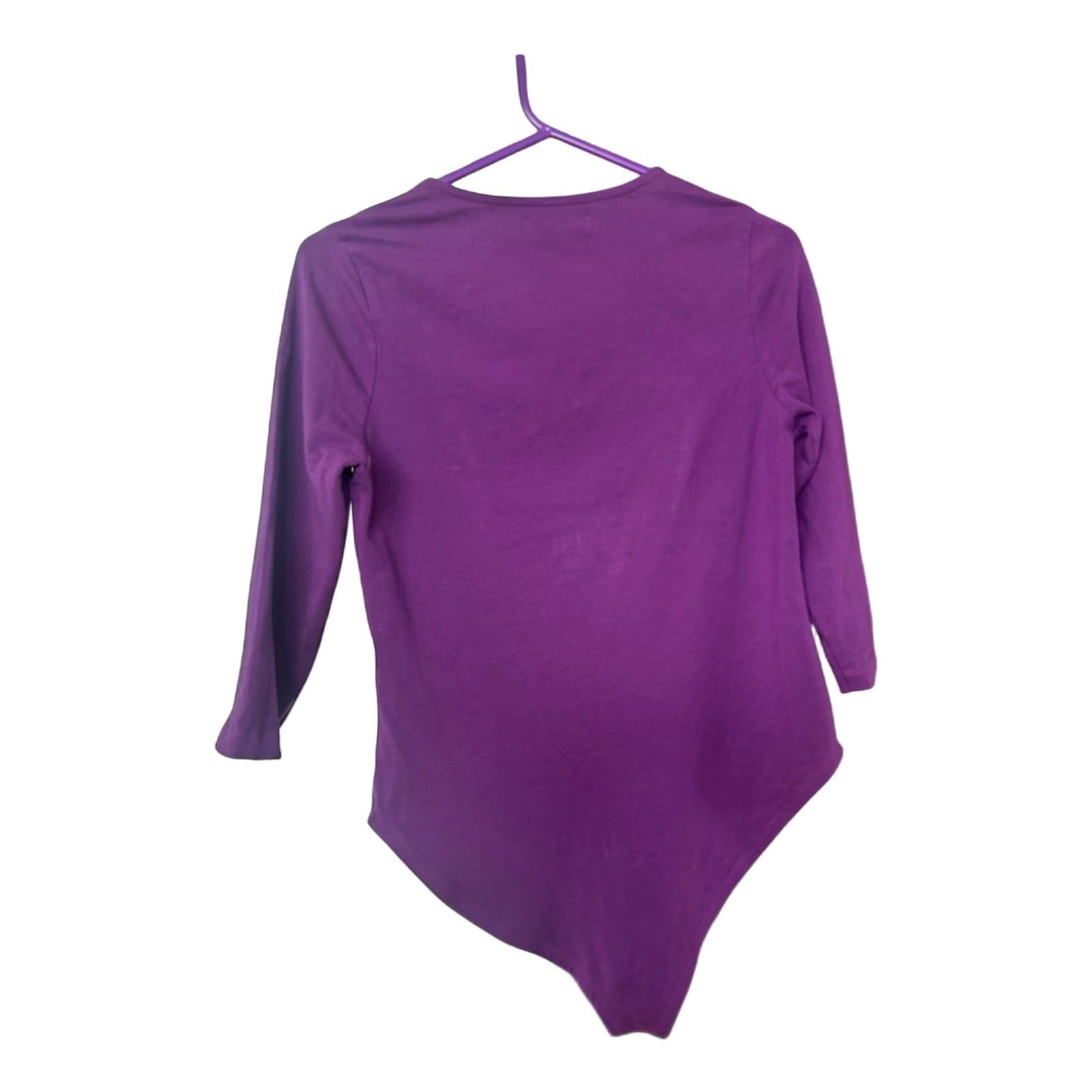 Even&ODD Body Lila Gr M Damen Baumwolle Elasthan V-Ausschnitt 3/4 Arm 68cm