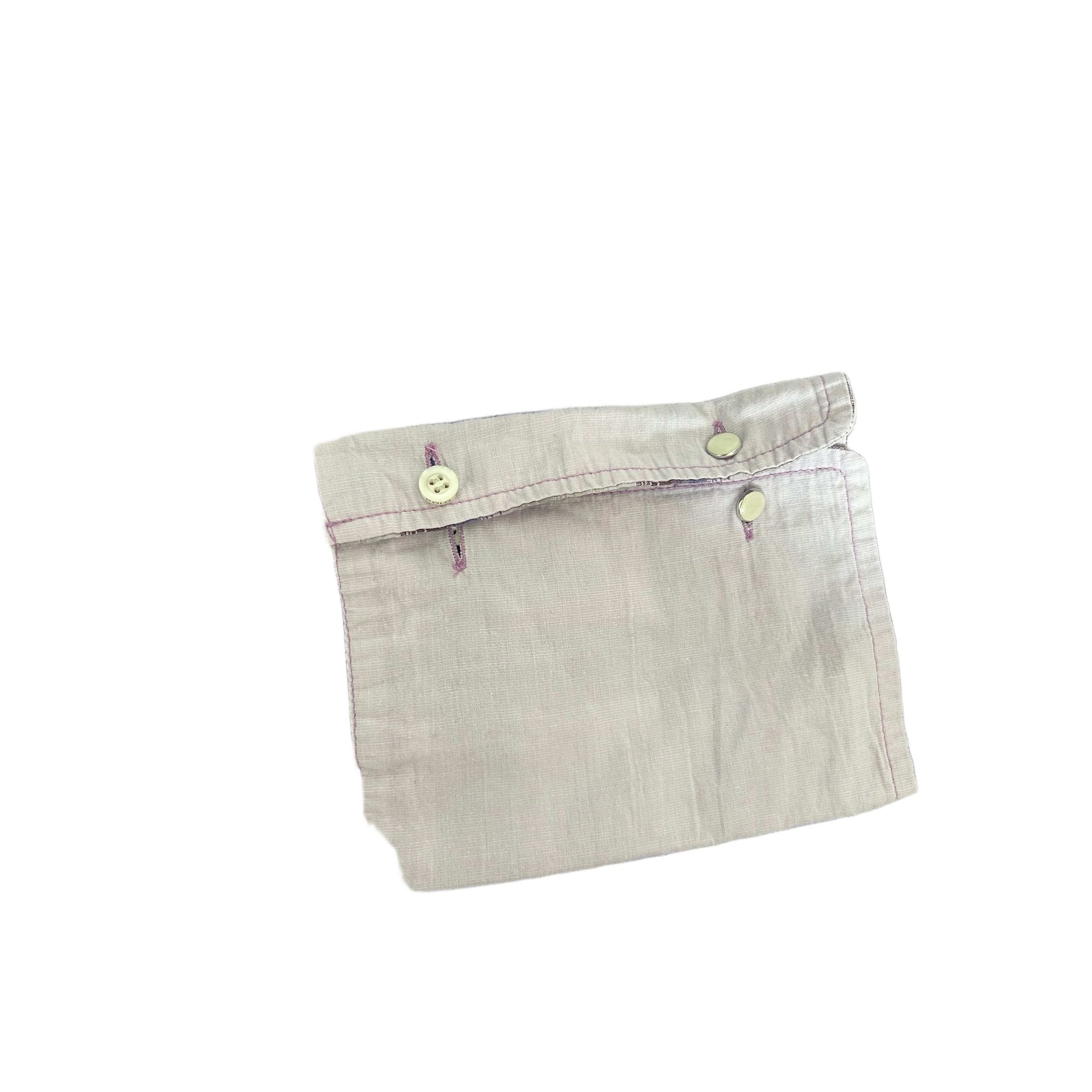 Polo Sylt Damenbluse M Violett Kariert Rüschen Baumwolle Langarm Top Zustand