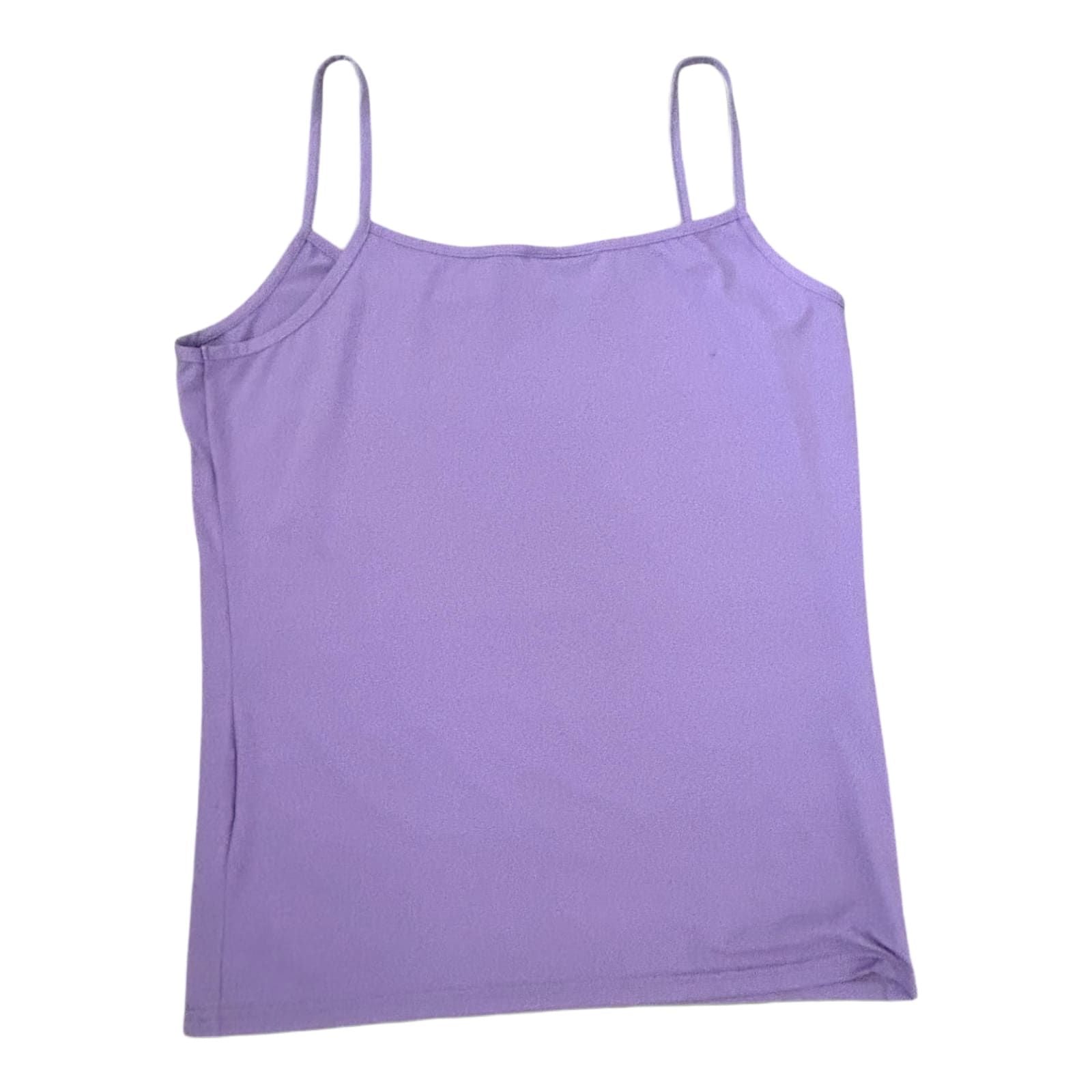 Yessica Top Lila Gr XL Damen Trägertop Stretch Basic Sommer Nylon Elasthan