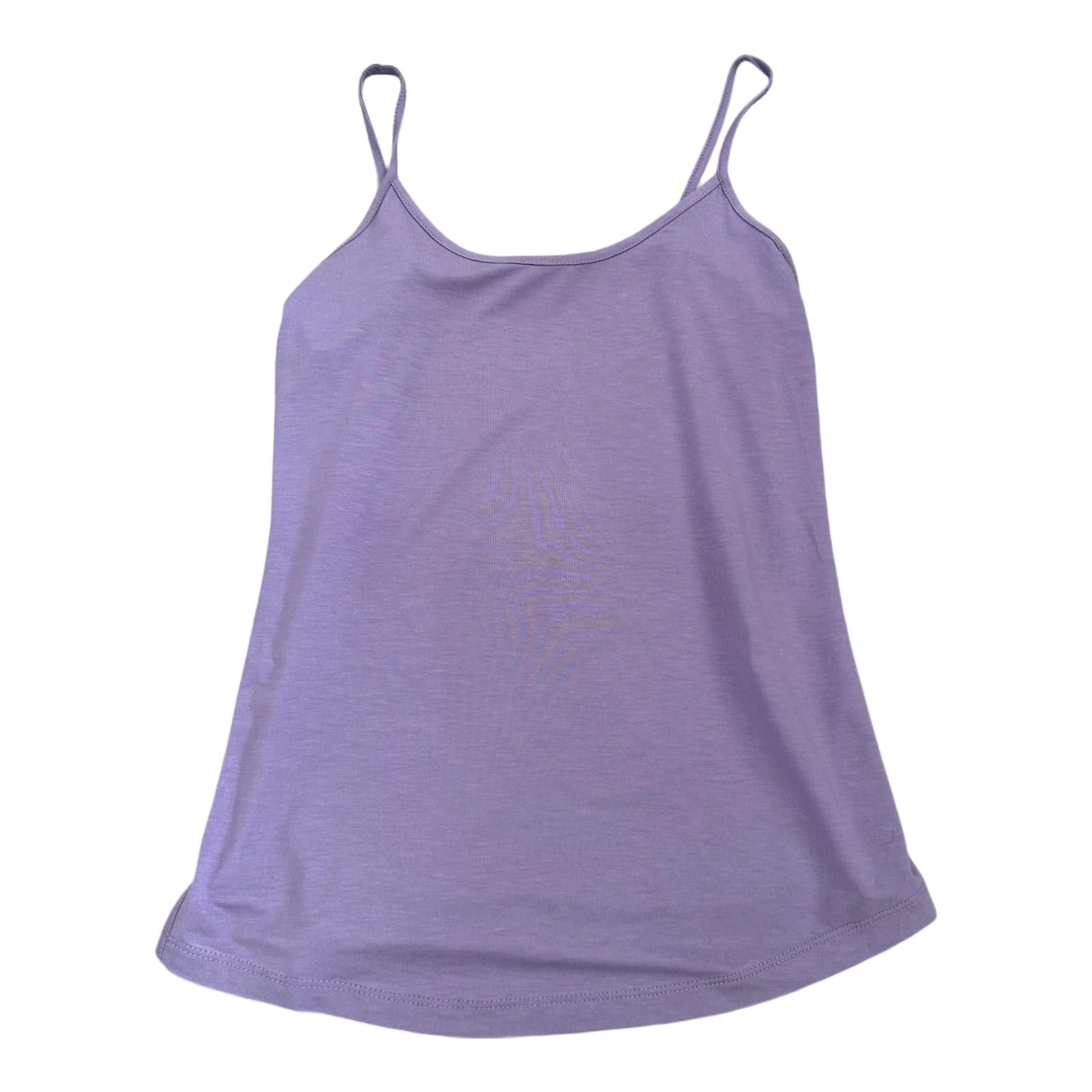 Miss Poem Top Lila Gr L Damen Spaghettiträger Sommer Viskose Stretch Basic