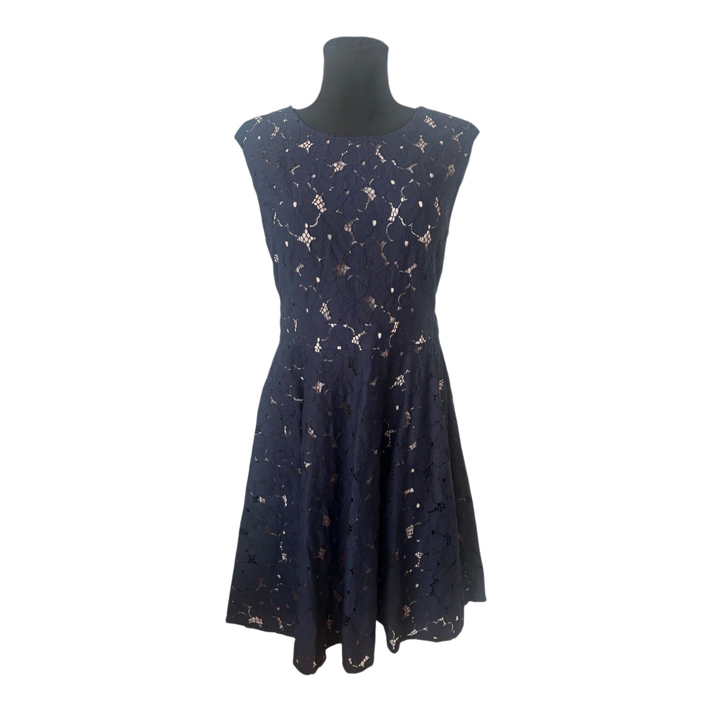 Orsay Spitzenkleid Dunkelblau Gr. 42 Baumwolle A-Linie Festlich Elegant