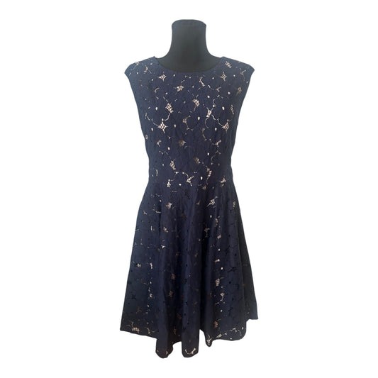 Orsay Spitzenkleid Dunkelblau Gr. 42 Baumwolle A-Linie Festlich Elegant