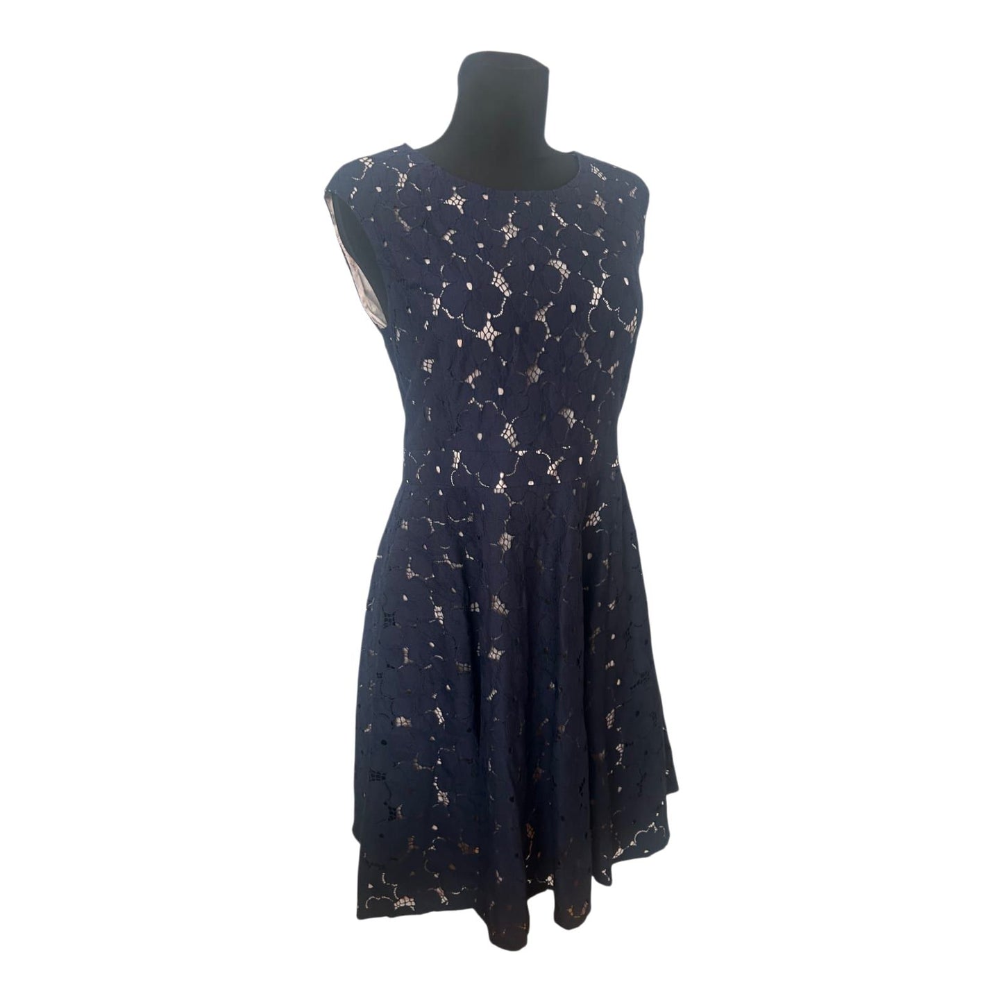 Orsay Spitzenkleid Dunkelblau Gr. 42 Baumwolle A-Linie Festlich Elegant