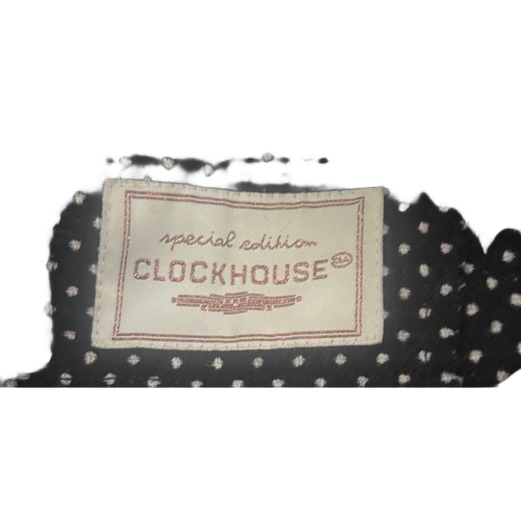 Clockhouse Damen Mantel Gr 40 Dunkelbraun Weiss Gepunktet Klassisch Elegant