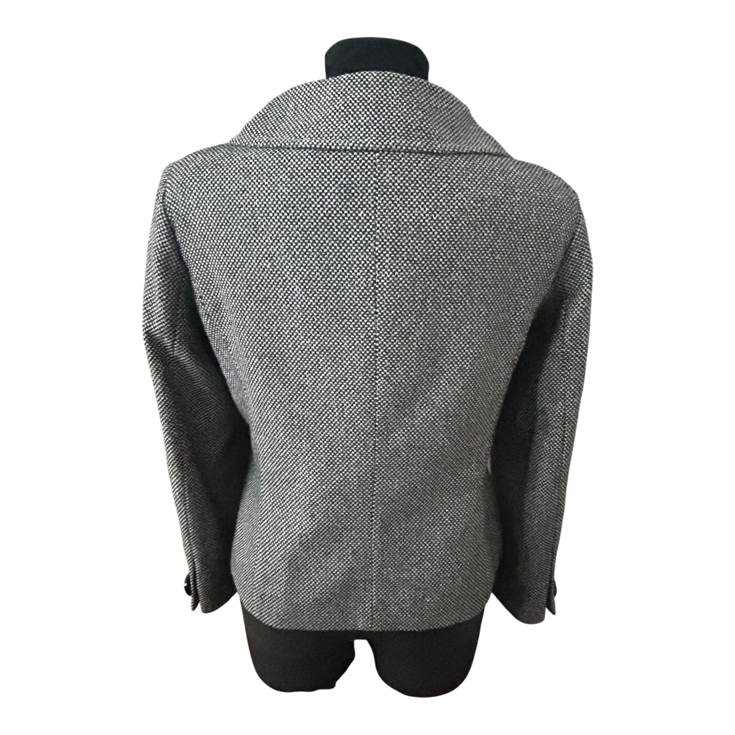 Canda Damen Jacke Grau Gr 40 Wollmix Elegant Klassisch Wollmix
