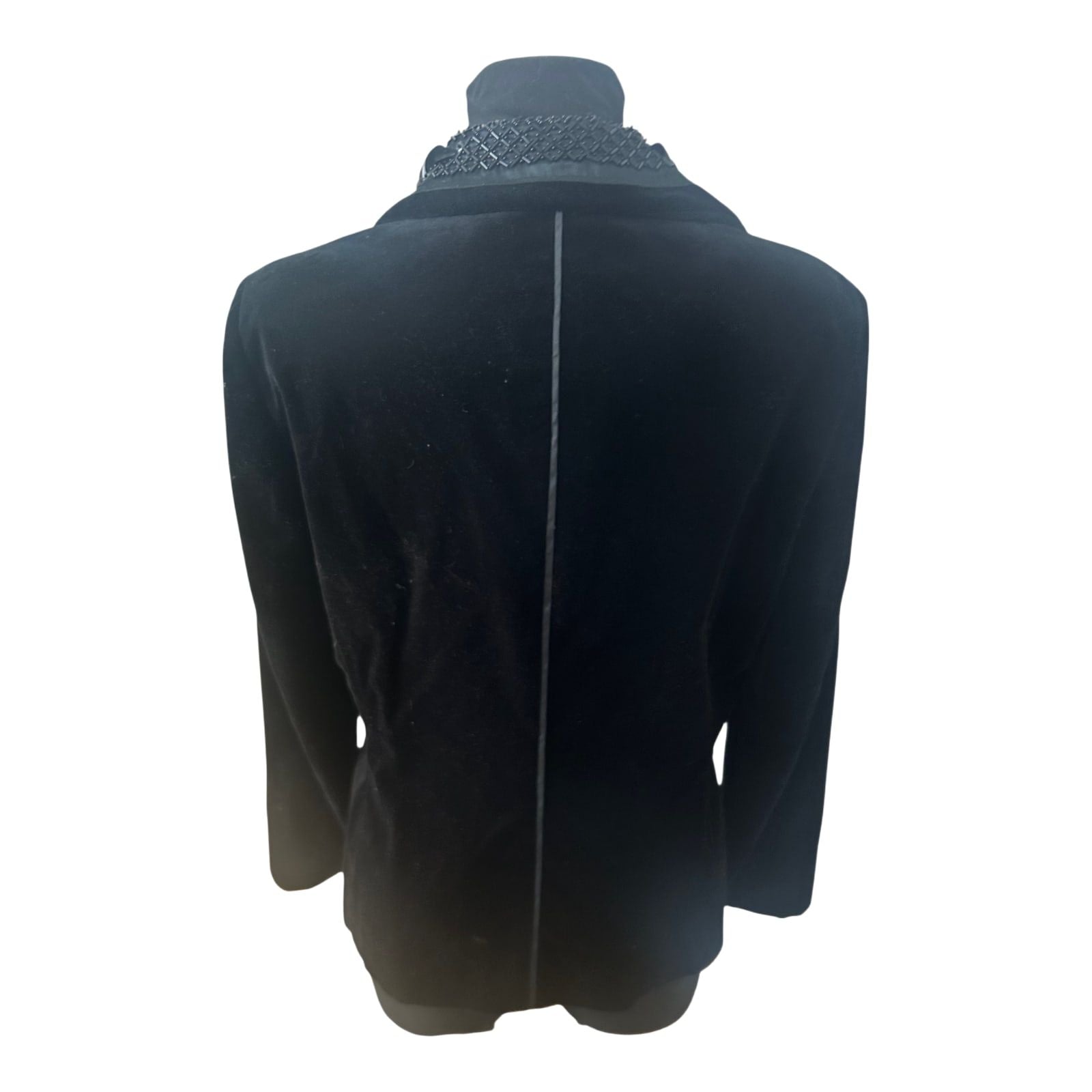 Nice Connection Samtblazer Damen Gr 42 Schwarz Elegant Klassisch Seidenfutter
