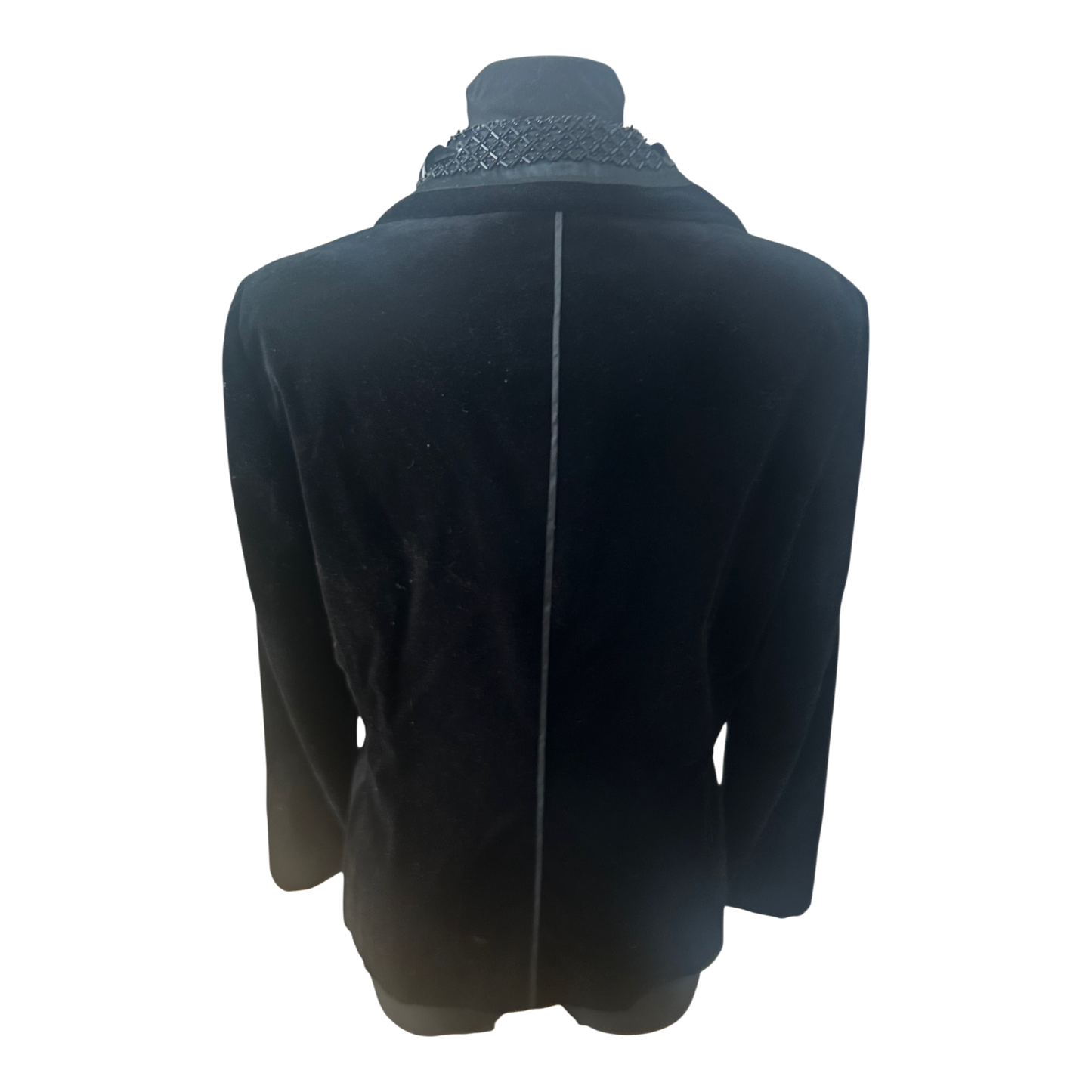 Nice Connection Samtblazer Damen Gr 42 Schwarz Elegant Klassisch Seidenfutter