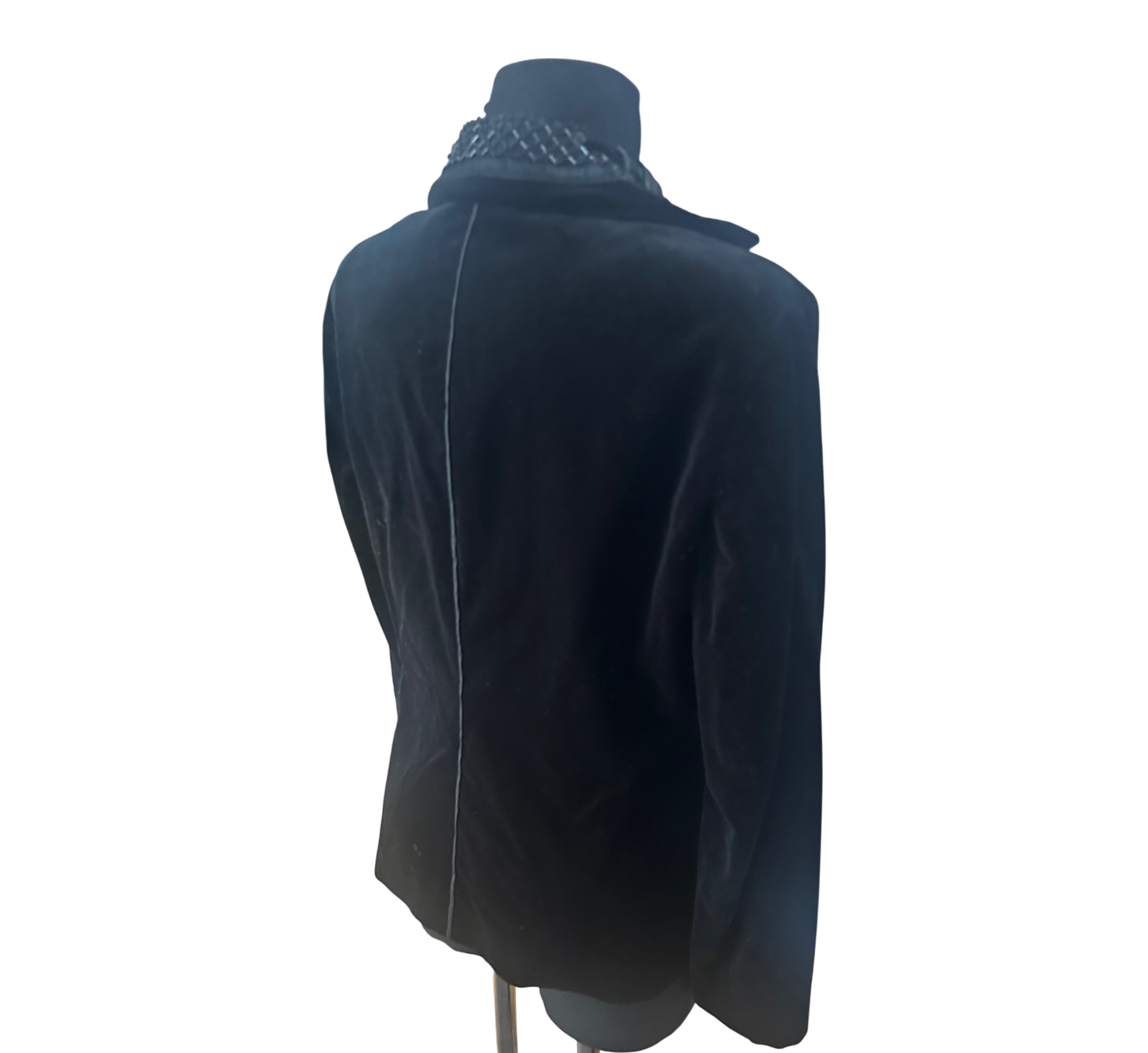 Nice Connection Samtblazer Damen Gr 42 Schwarz Elegant Klassisch Seidenfutter