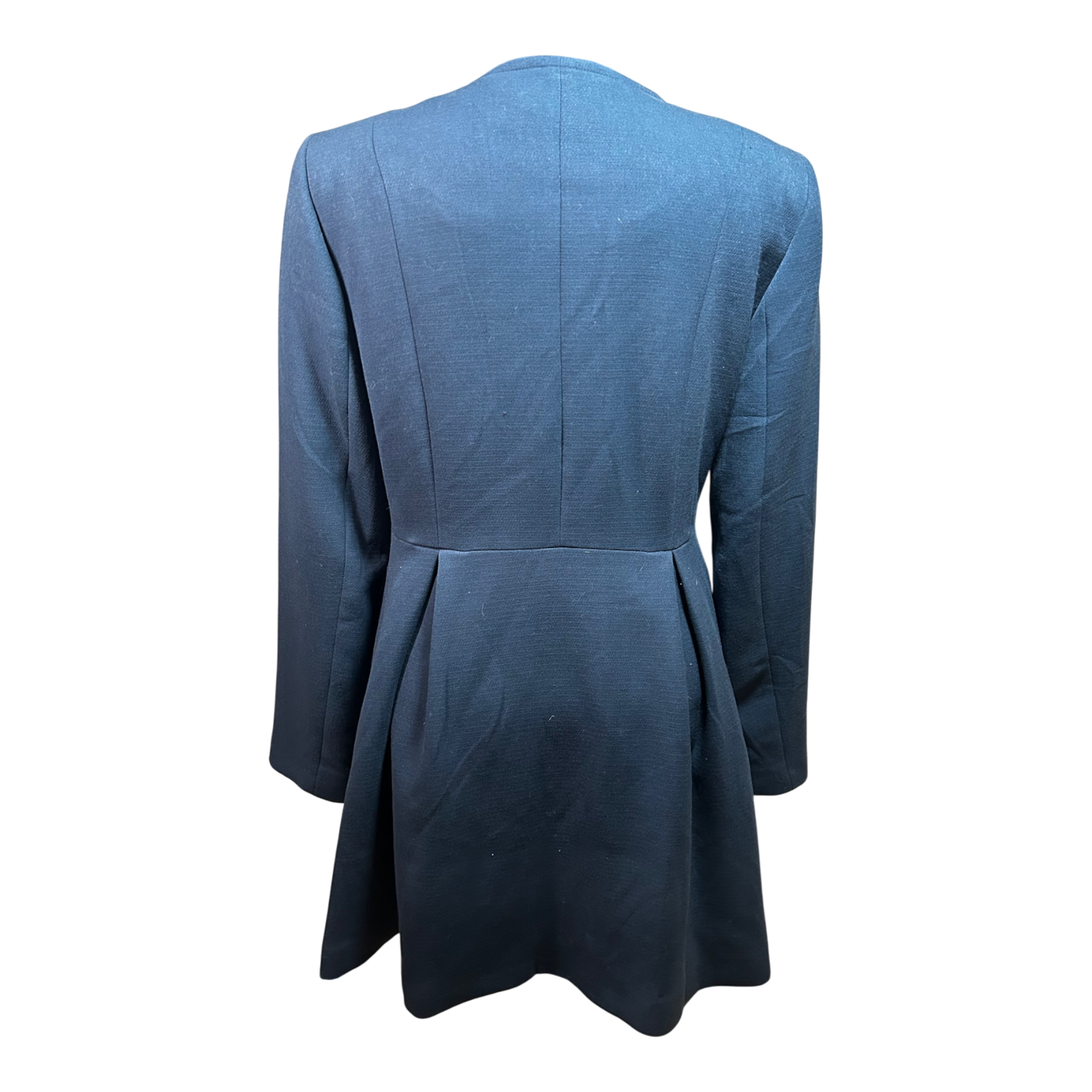 Orsay Damen Mantel Gr 40 Blau Elegant Klassisch Asymetrisch Schick