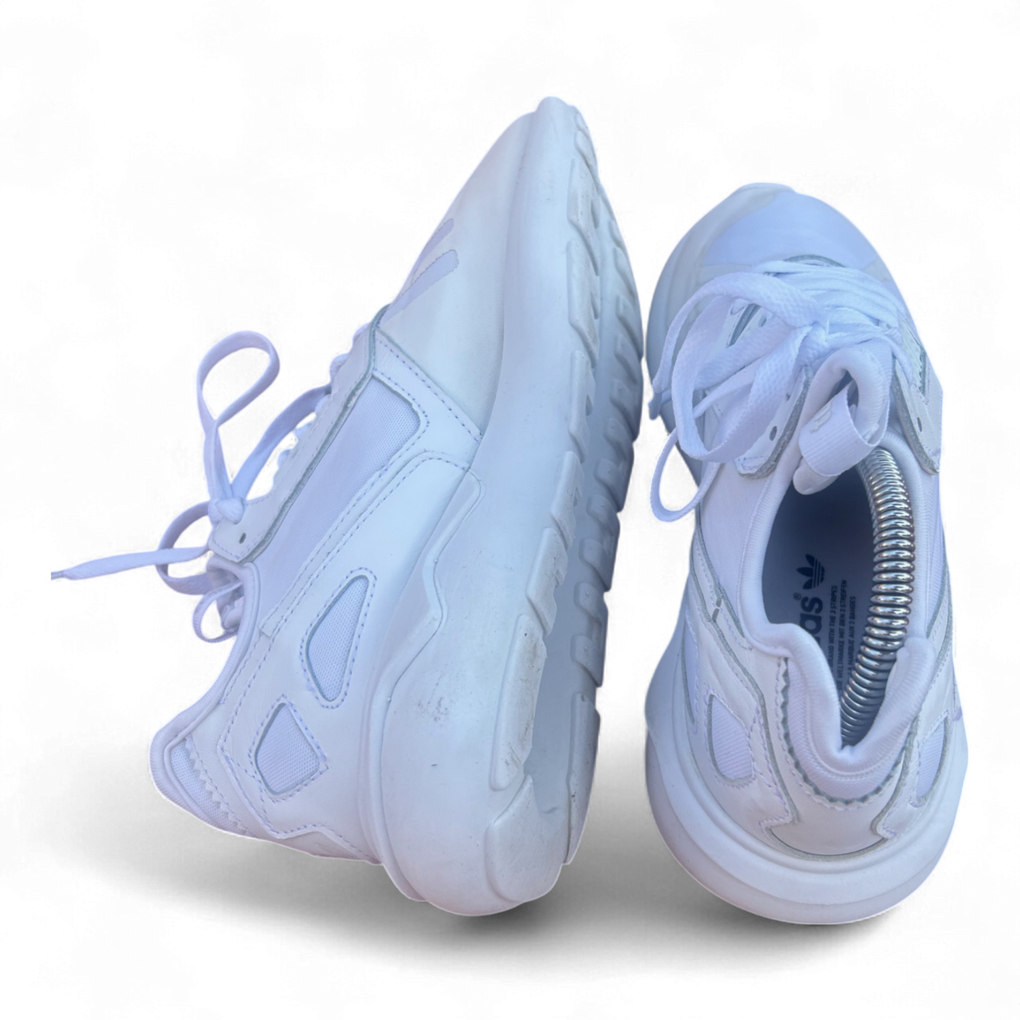 Adidas Tubular Sneaker Weiß Damen Gr. 38 Sportschuhe Streetwear Retro Look