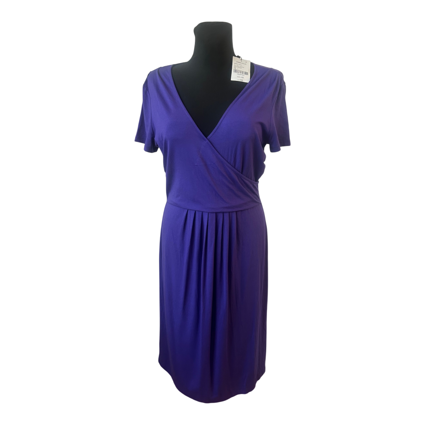 Hobbs London Kleid Gr. L - Lila Wickelkleid Neu mit Etikett UK 14