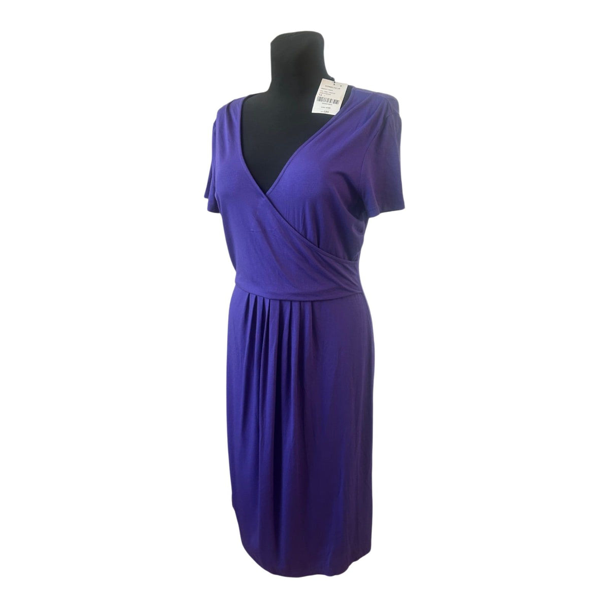 Hobbs London Kleid Gr. L - Lila Wickelkleid Neu mit Etikett UK 14