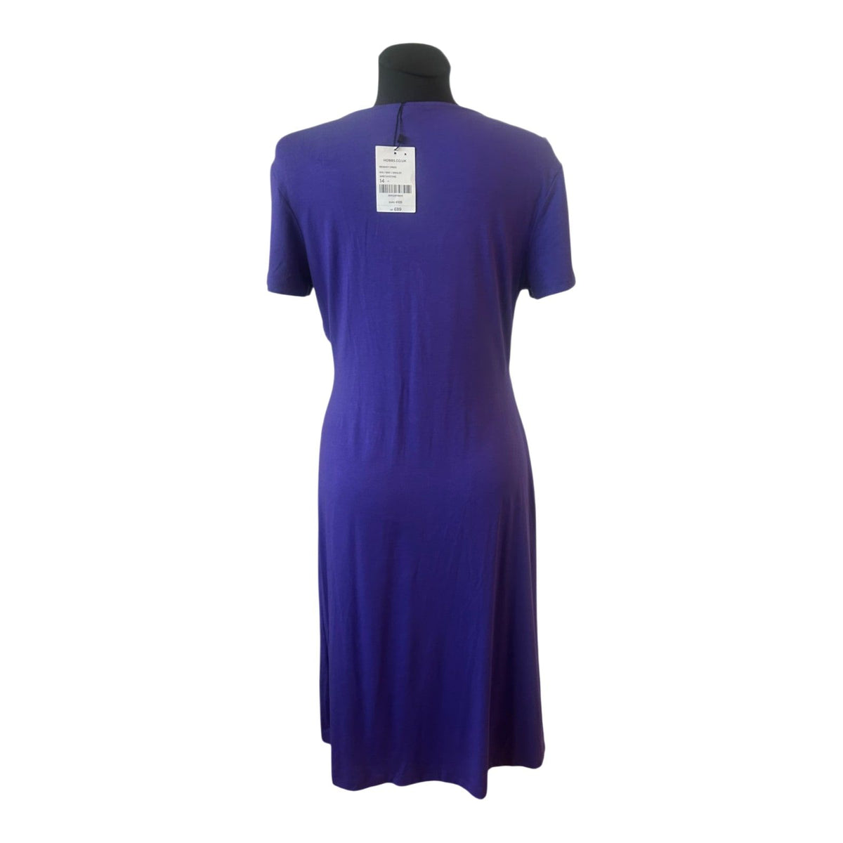Hobbs London Kleid Gr. L - Lila Wickelkleid Neu mit Etikett UK 14