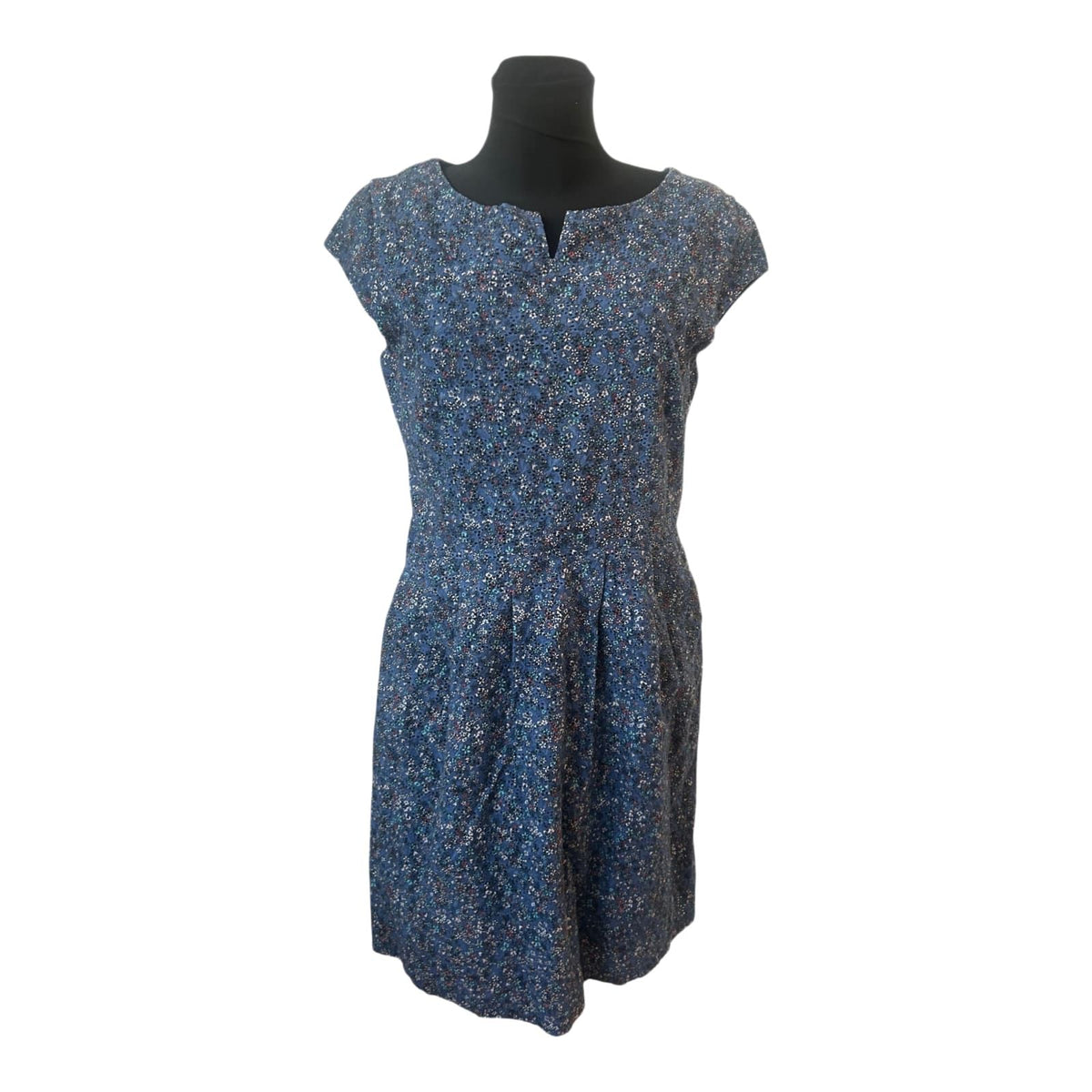 s.Oliver Kleid Gr. 40 Blau Neu mit Etikett Baumwolle Sommerkleid UVP 69,99 €