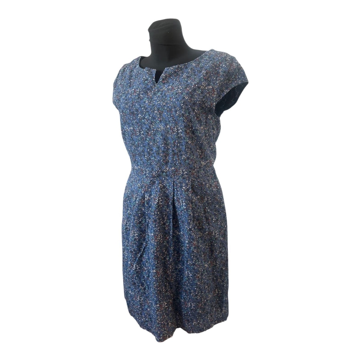 s.Oliver Kleid Gr. 40 Blau Neu mit Etikett Baumwolle Sommerkleid UVP 69,99 €