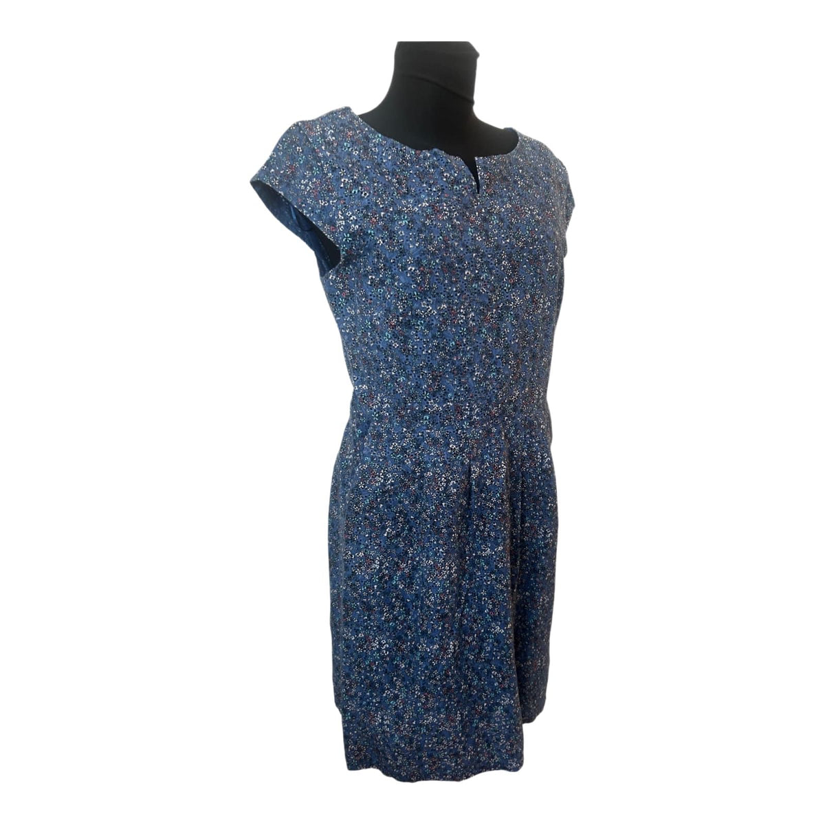 s.Oliver Kleid Gr. 40 Blau Neu mit Etikett Baumwolle Sommerkleid UVP 69,99 €