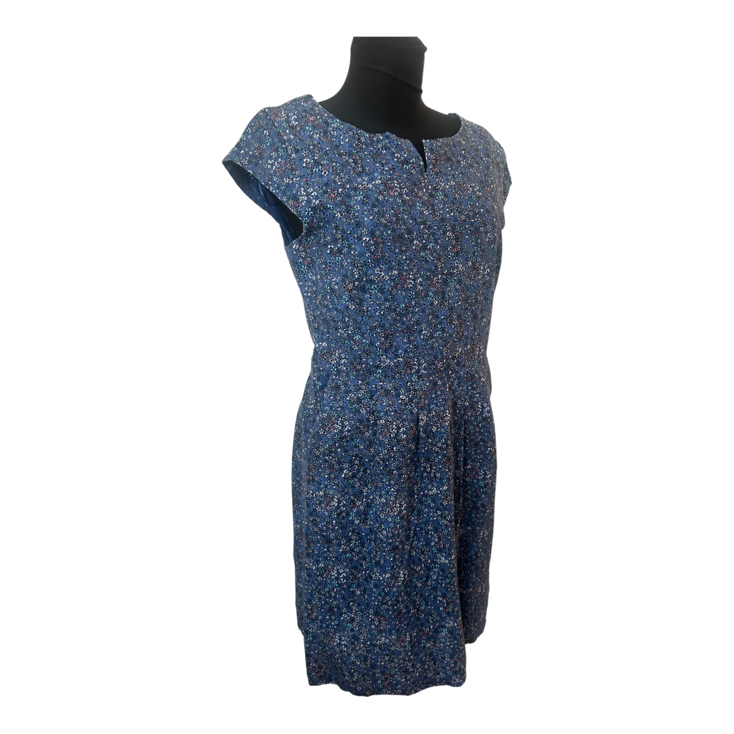 s.Oliver Kleid Gr. 40 Blau Neu mit Etikett Baumwolle Sommerkleid UVP 69,99 €