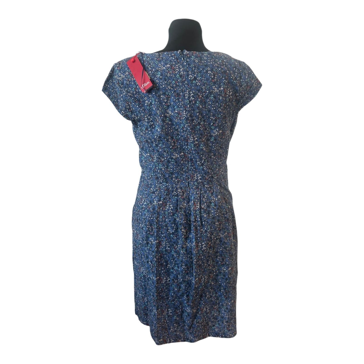 s.Oliver Kleid Gr. 40 Blau Neu mit Etikett Baumwolle Sommerkleid UVP 69,99 €