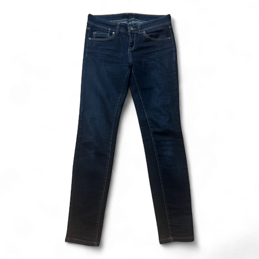 Amisu Skinny Jeans W28 L30 Stretch Dunkelblau 96cm Länge 74cm Schritt 80 Baumwolle