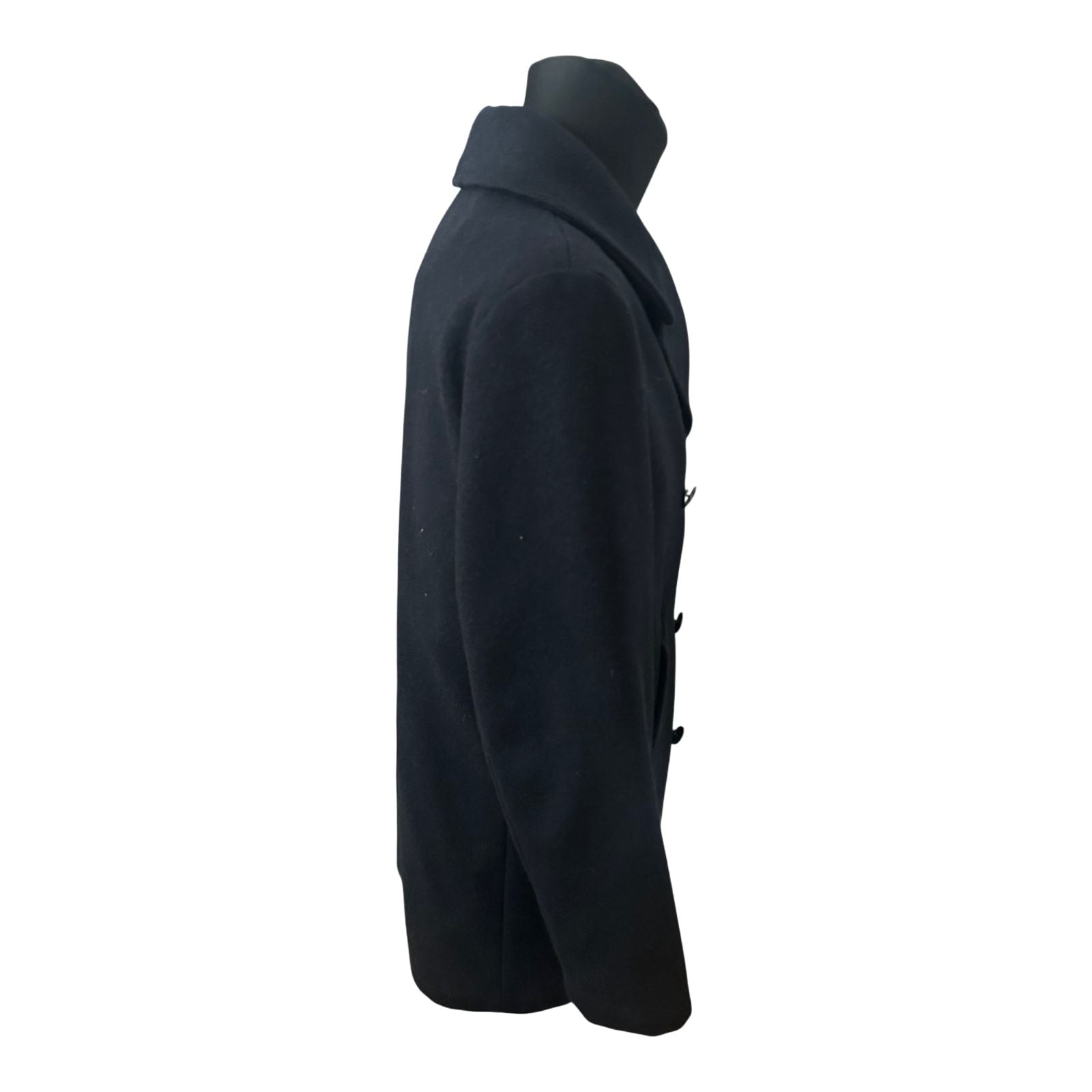 Dalmard Marine Herren Cabanmantel Gr 50 Dunkelblau Schurwolle Frankreich