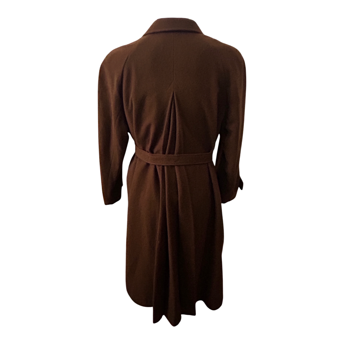 Herren Mantel Gr 50 Braun Schurwolle Wintermantel Klassisch Elegant Gürtel