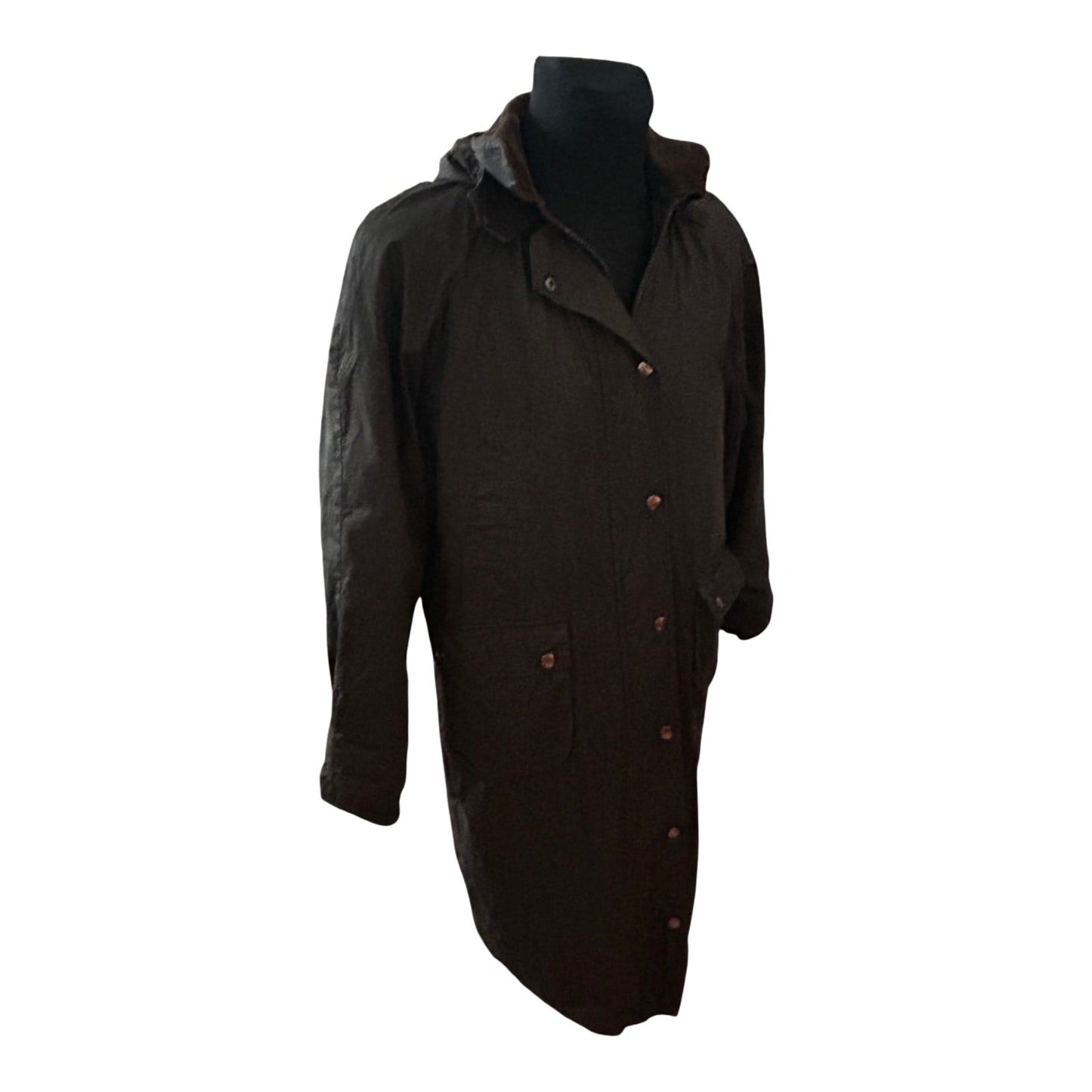 Loesdau Mantel Herren Outdoor Jagdmantel Baumwolle Polyester Gr L Braun