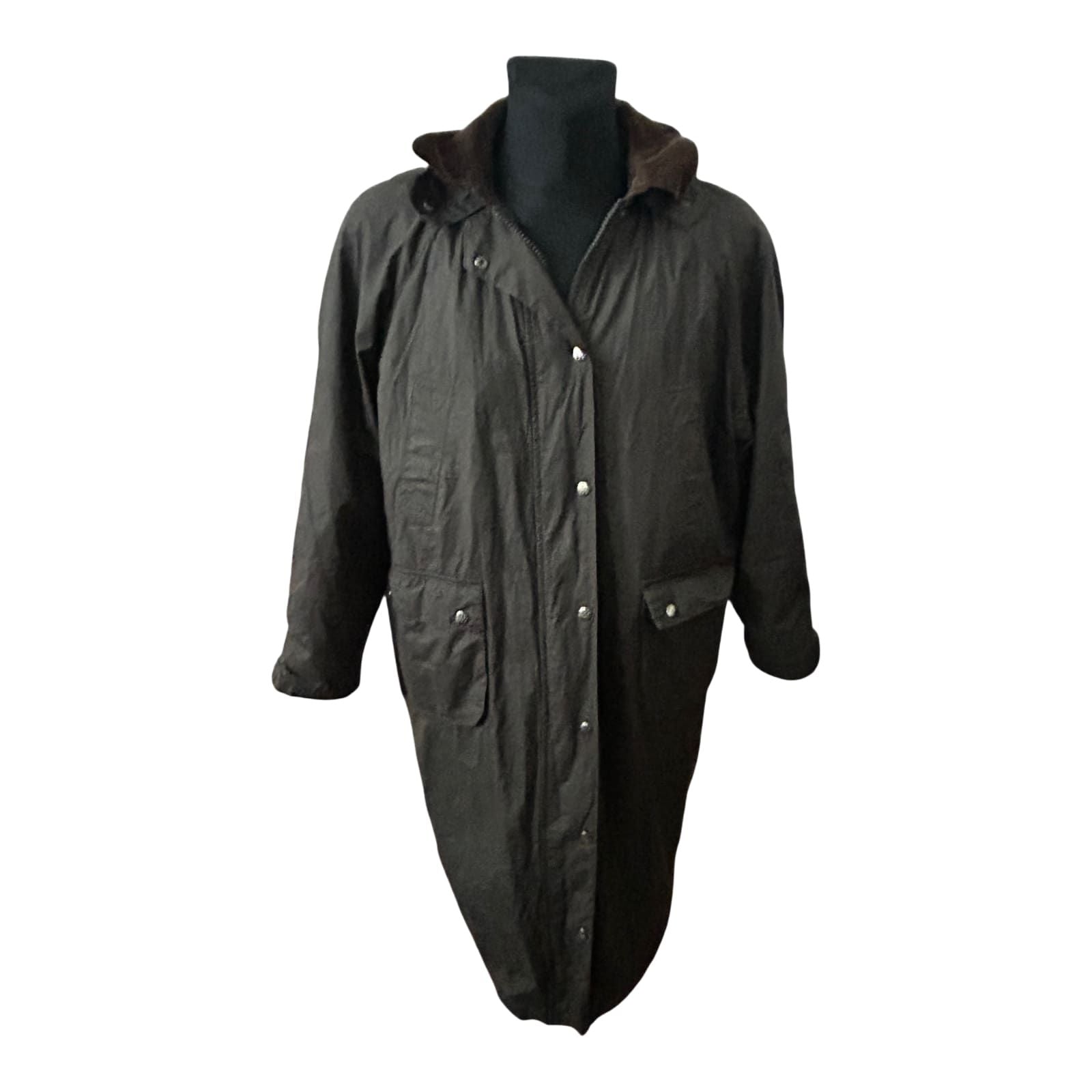 Loesdau Mantel Herren Outdoor Jagdmantel Baumwolle Polyester Gr L Braun