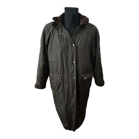 Loesdau Mantel Herren Outdoor Jagdmantel Baumwolle Polyester Gr L Braun